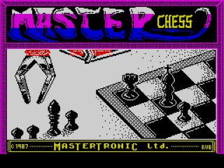 Master Chess title screen for ZX Spectrum
